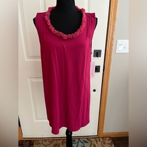 New women’s Soft Surroundings Sofia berry pull over sleeveless tank top. Large